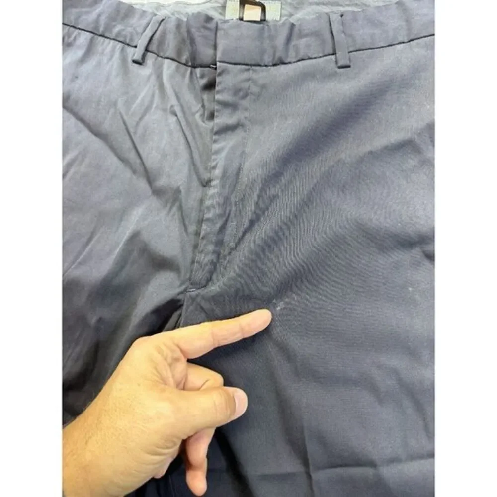 Banana Republic Stretch Pants‎ Men's 36R Black Wool Blend 36x30 Dress Work